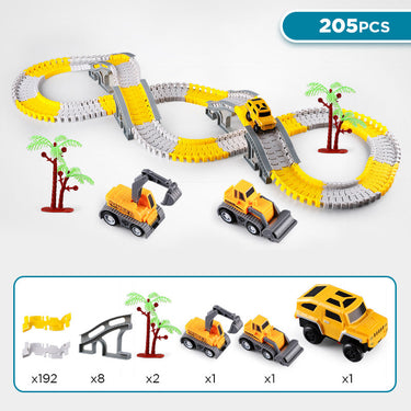 RailBuilder | Construye, Juega, Descubre con el set de pista de carreras interactiva - Set de construcción de pista de carreras